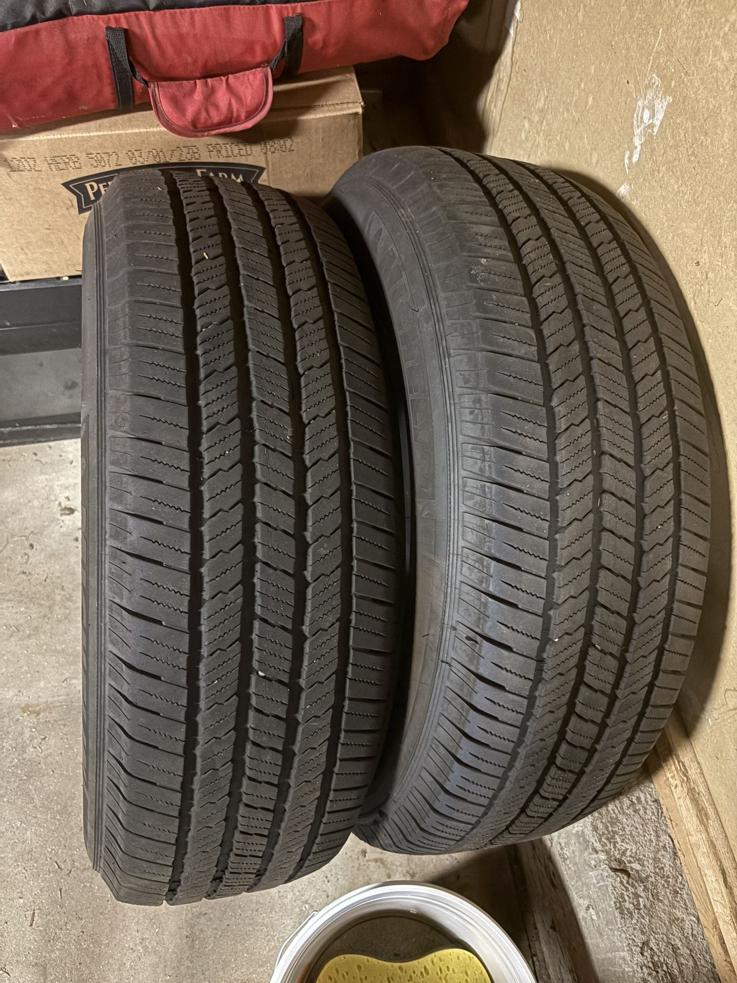 Two used Michelin tires