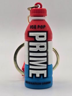 Prime Keychain red, white & blue