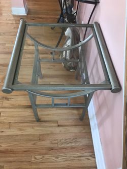 3 glass set tables