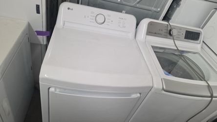 LG White Top-Load Dryer