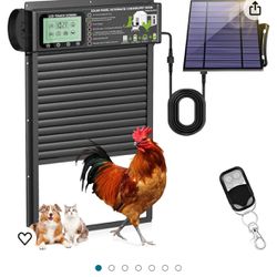 Automatic Chicken Coop Door, LCD Display Solar 