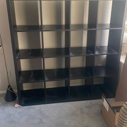 Black Cube Shelf Unit