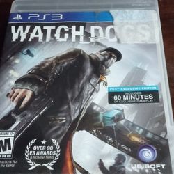 Watch Dogs PS3 Replacement Video Game Case 