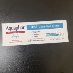 Aquaphor Baby Diaper Rash Cream Healing Tube