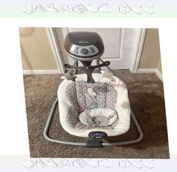 action while Baby Swing Chair Soft and Peaceful for Your Little One's Calm