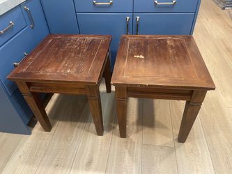 Solid wood end tables