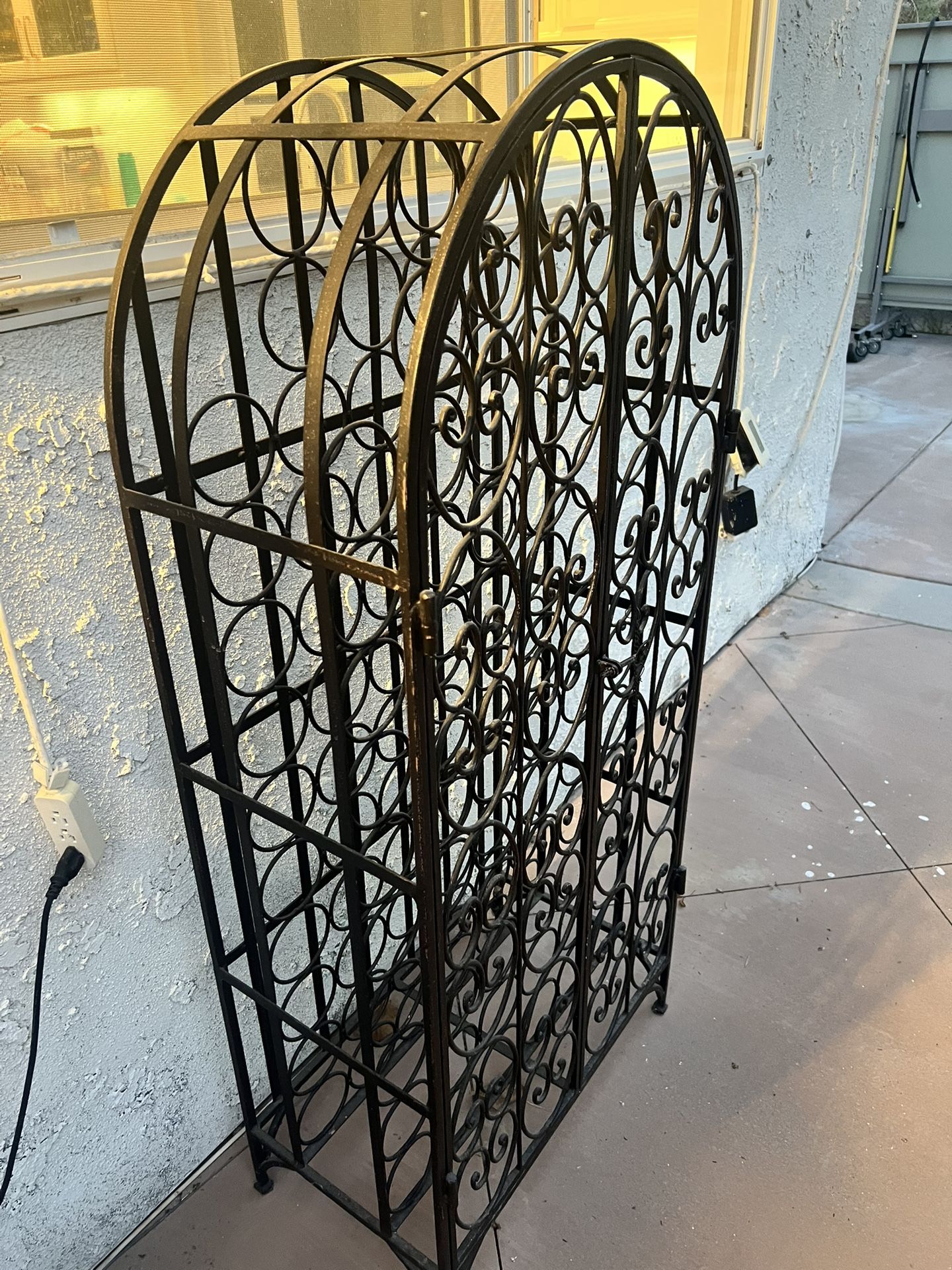 Wrought Iron Wine Rack