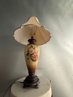 Vintage Floral Ceramic Table Lamp