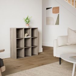 Greige 9 Cube Storage