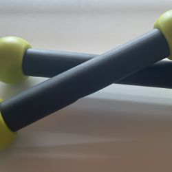 Zumba Zumba Toning Sticks, Hand Weights for Women, Dumbbell Weight Set, 1 Pound
