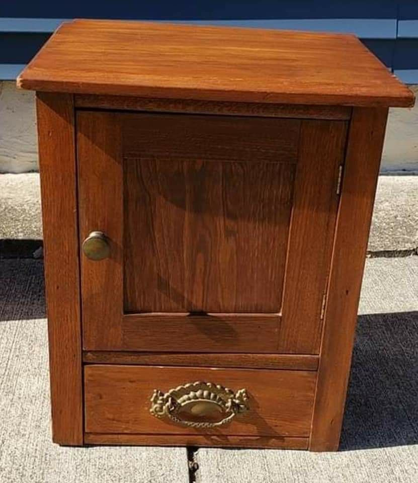 Modern Style Side Table - made to look like Ice Chest