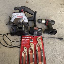 Set Of New Husky Pliers And More 