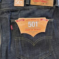 Levi’s 501 38X30 Prewash Blue