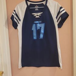 Majestic Women's Los Angeles Chargers Philip Rivers #17 Lace-Up Jersey
TShirt XL. Pre-owned, very shape, like new. See the photos. Size XL, arm
pit