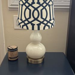 2 NIGHTSTAND LAMPS - 17.5” TALL