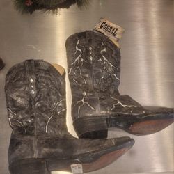 New Men Very Rare Corral Lightning Cowboy Boots black n gray Size 8.5 8 1/2 $299