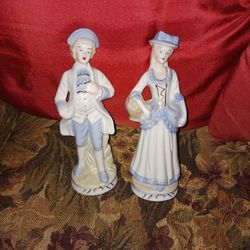 7" CERAMIC  BRITISH Fashion Couple For $8
