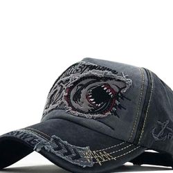 Shark Pattern Personality Peak Cap Baseball Hat Outdoor Four Seasons Fishing hat