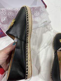 Tory Burch Espadrilles, Black, Size 39