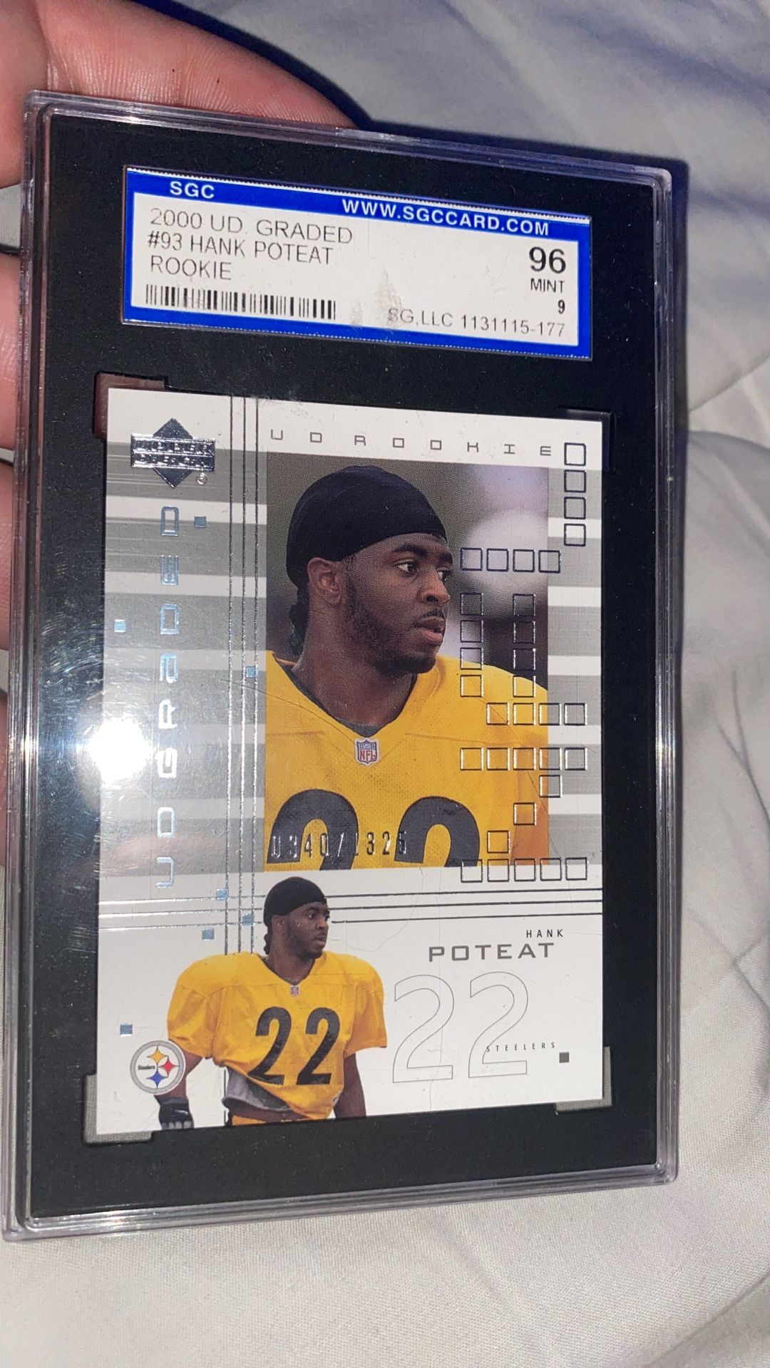 2000s Hank Poteat Rookie Card Numbered 340/1340