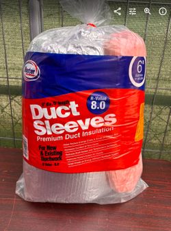 Master Flow 6 in. R-8 Duct Insulation Sleeve