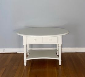 Leick Home Coastal oval coffee table