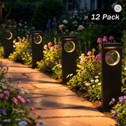 🔮✨Crescent Moon Solar Outdoor Lights-12 Pack