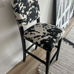 Set Of Faux Cow Hind Stools 