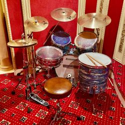 9 Piece Drum Set