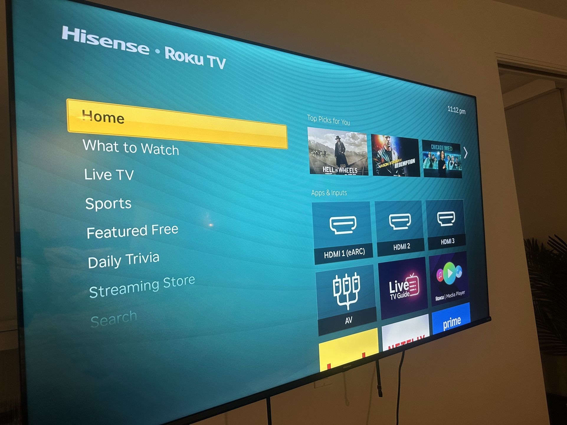 Hisense 65 Inch Roku tv
