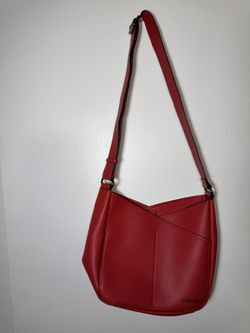 Red Leather Calvin Klein Bag