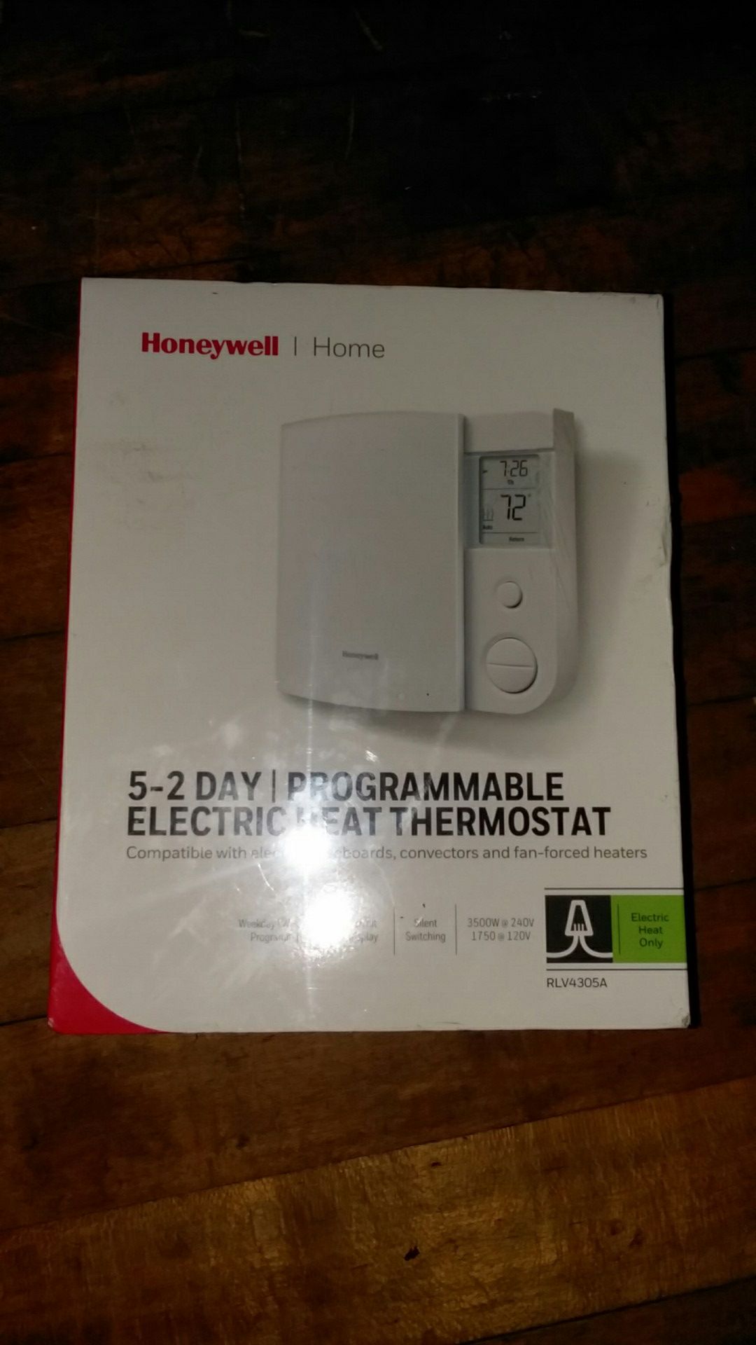 Honeywell RLV4305A 5-2 day programmable electric thermostat