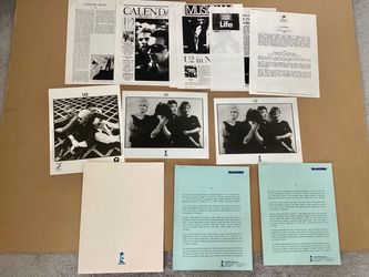 Rare U2 Press Kit 1981+ Island Records Promo Photographs Music Collectible