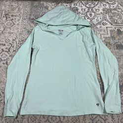 Mountain Hardwear Pullover Hoodie Women’s Size M Mint Green