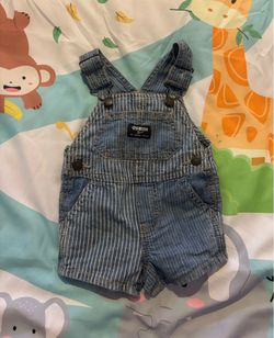 OshKosh stripped overalls size 3months