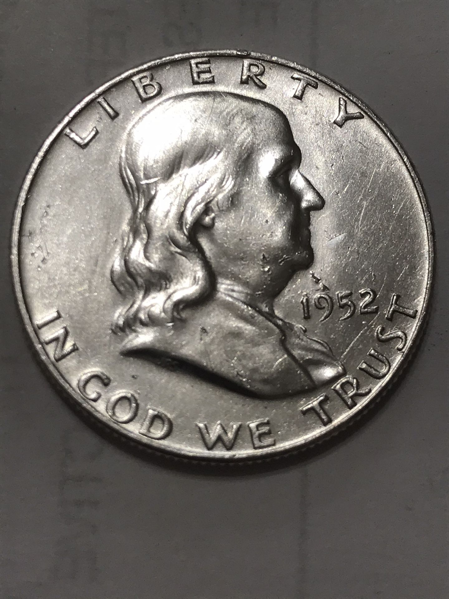 1952D Ben Franklin Half VF