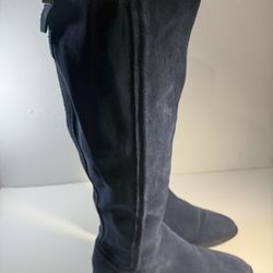 Marc Fisher Blue Suede Leather Boots Blue Size 6 1/2  