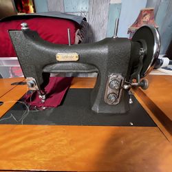 White Sewing Machine Mid Century