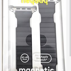 Watch Band for Apple - Leather Link - fits 140mm to 200 mm wrists  42-49 mm