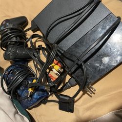 Ps2 2 Controllers And Games 