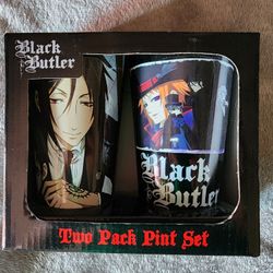 New Black Butler Book Of Circus Pint Glass Set