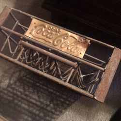 Vintage Metal Coca Cola Crate