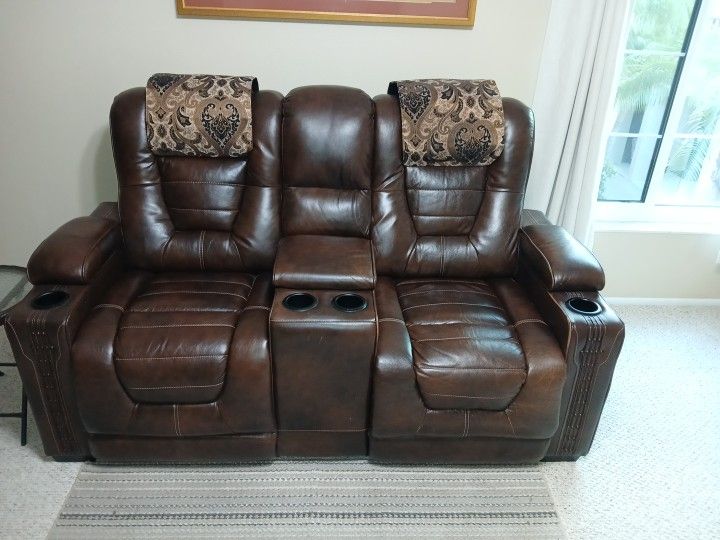 Renegade Leather Power Reclining Soafa