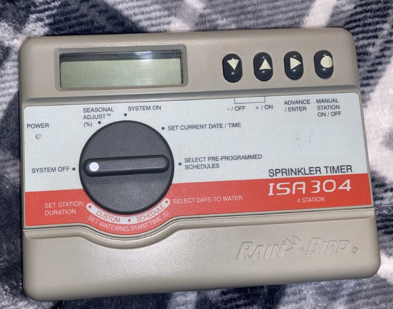 Rain Bird Sprinkler System ISA 304 Timer