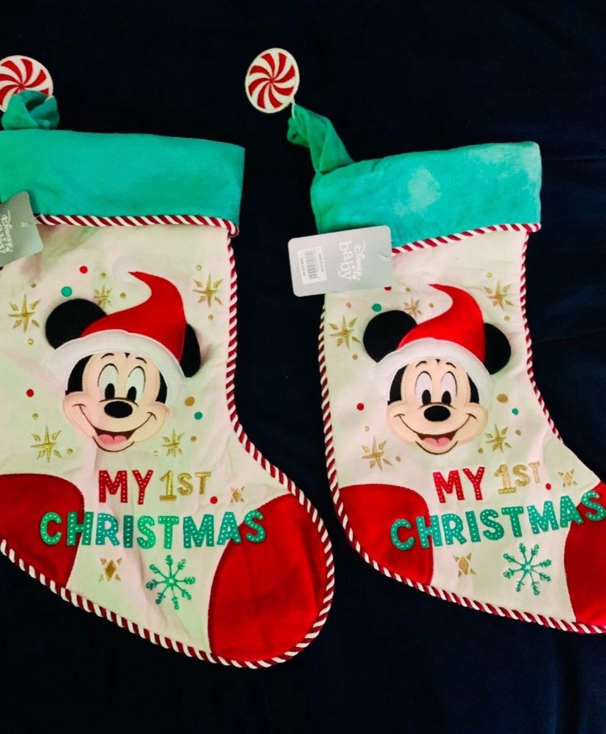 Mickey Baby Stockings $20 Each