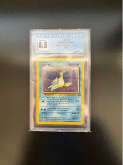Lapras CGC 8.5 Fossil Holo 10/62 Vintage 1999 Pokémon WOTC