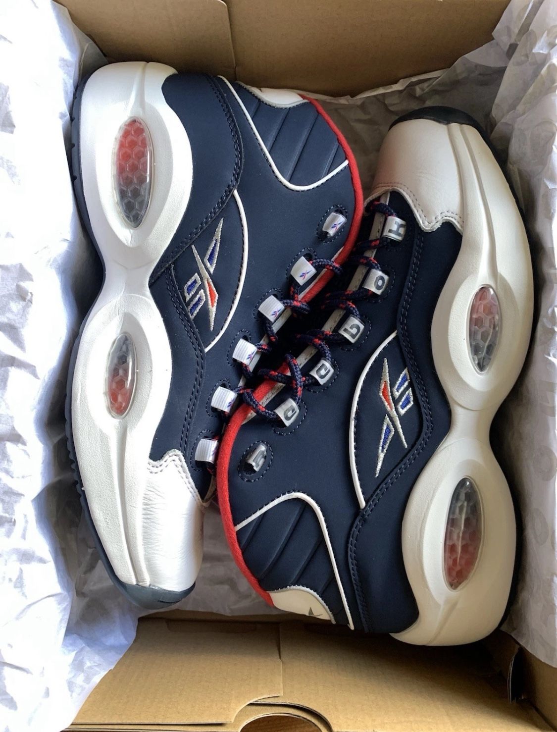 Reebok Question Mid Shoes Team USA Olympic Iverson H01281 Size 9 Mens