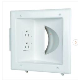 Recessed Media Plate With Outlet