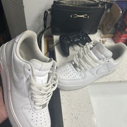 triple white airforce 1s