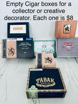 Empty Cigar Boxes